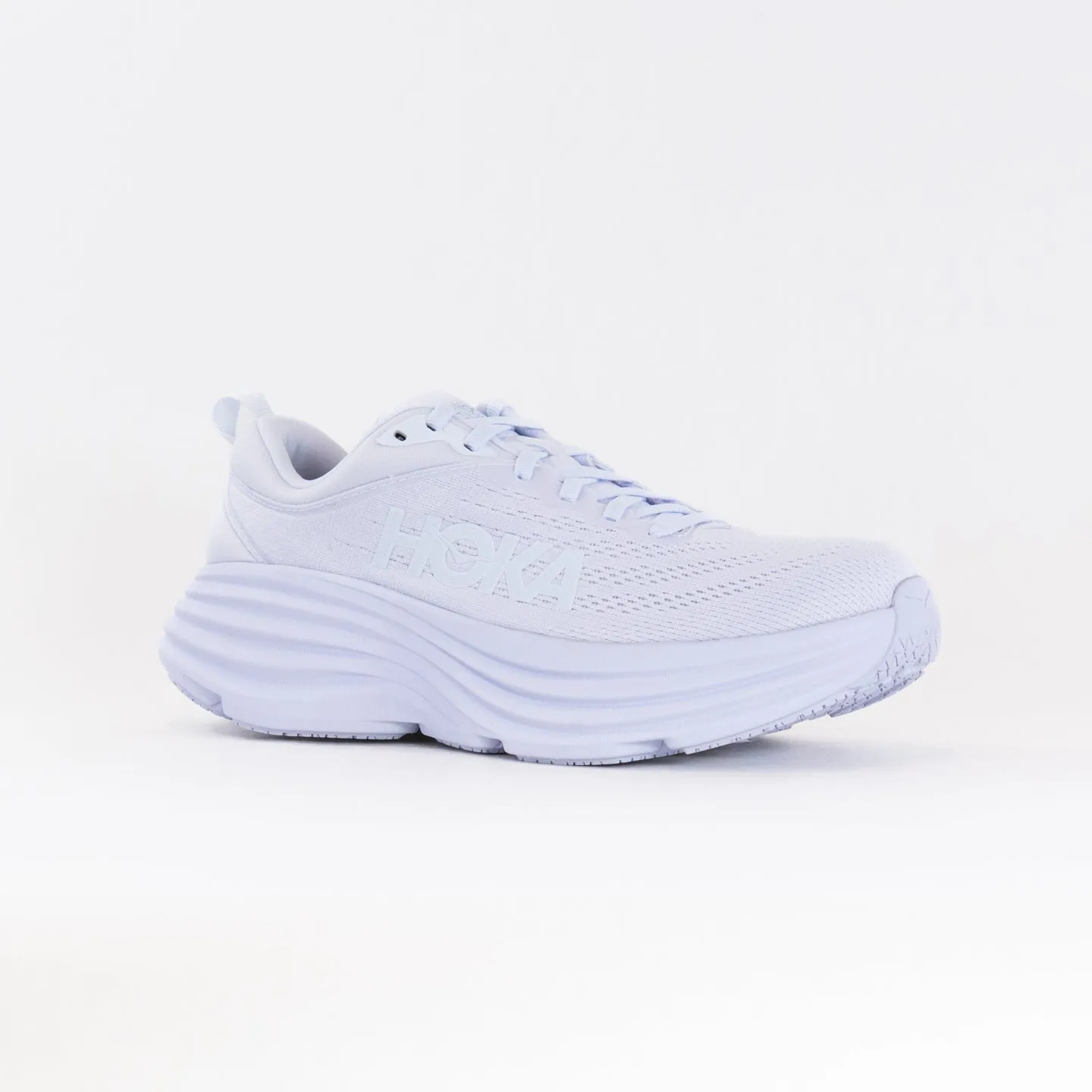 Hoka Bondi 8 Wide (Women's) - White/White