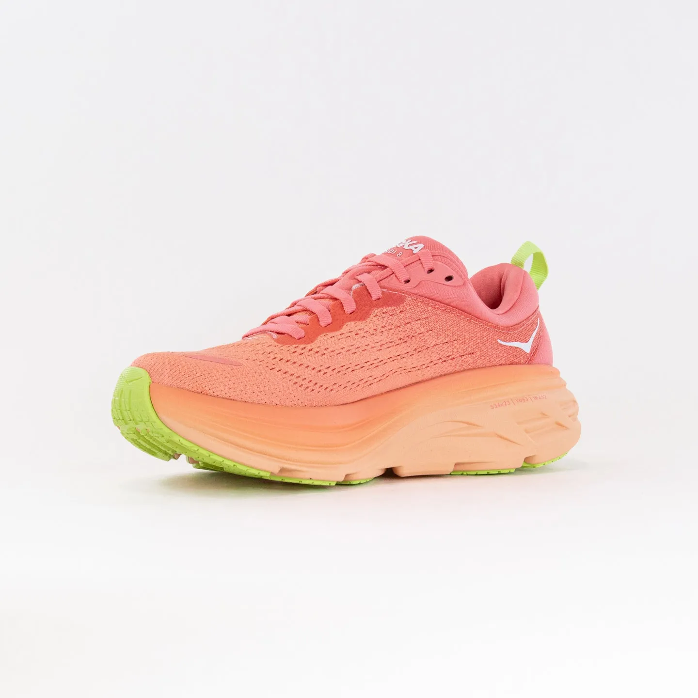 Hoka Bondi 8 (Women's) - Coral/Papaya