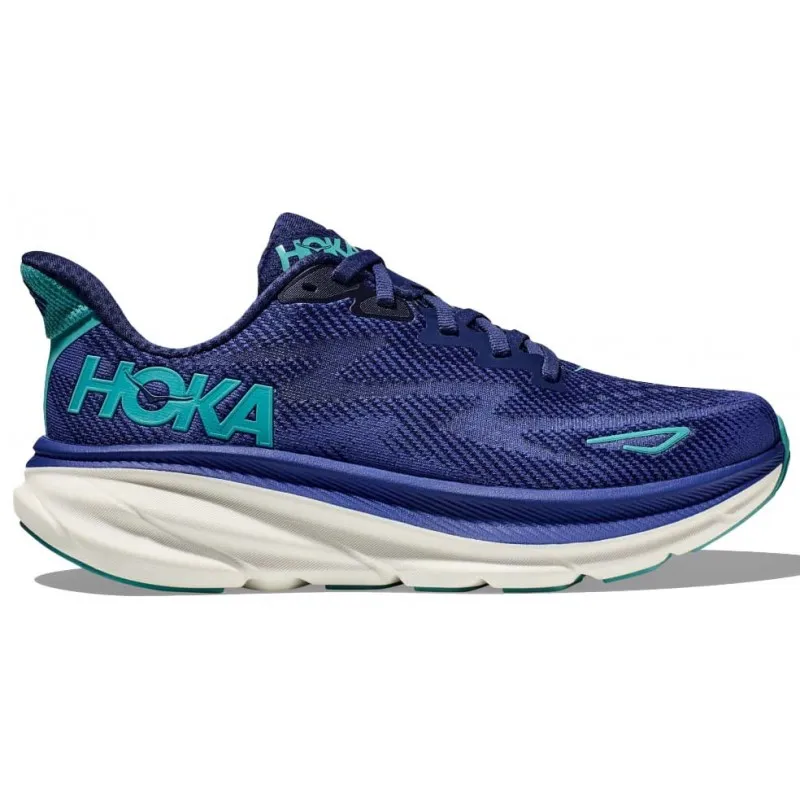 HOKA CLIFTON 9 BELLWETHER BLUE/EVENING SKY FOR WOMEN'S