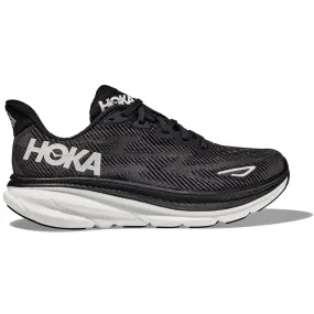 Hoka Clifton 9 Running Shoe Black/White (Men's)