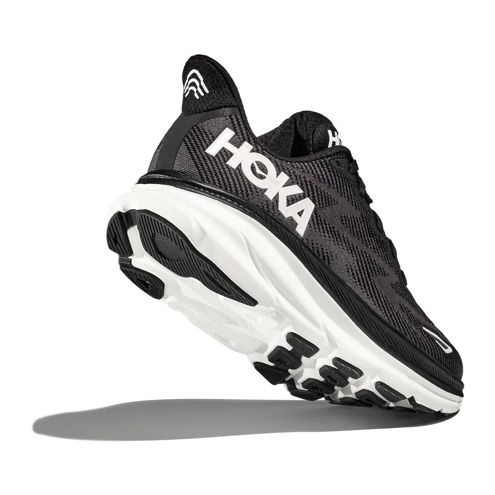 Hoka Clifton 9 Running Shoe Black/White (Women's)