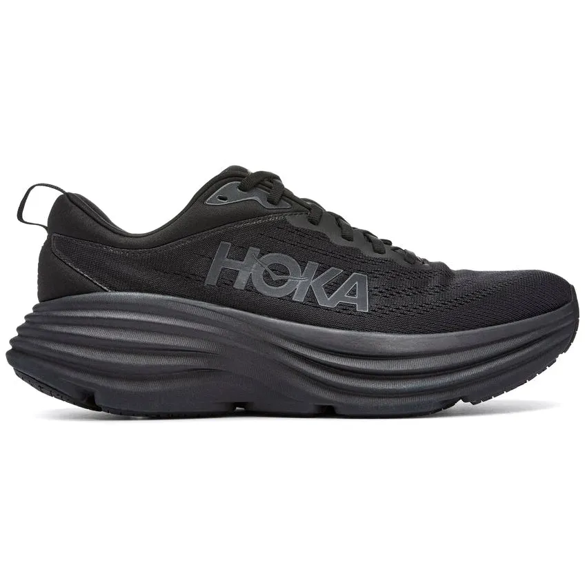 Hoka Men's Bondi 8 Running Shoes Black / Black