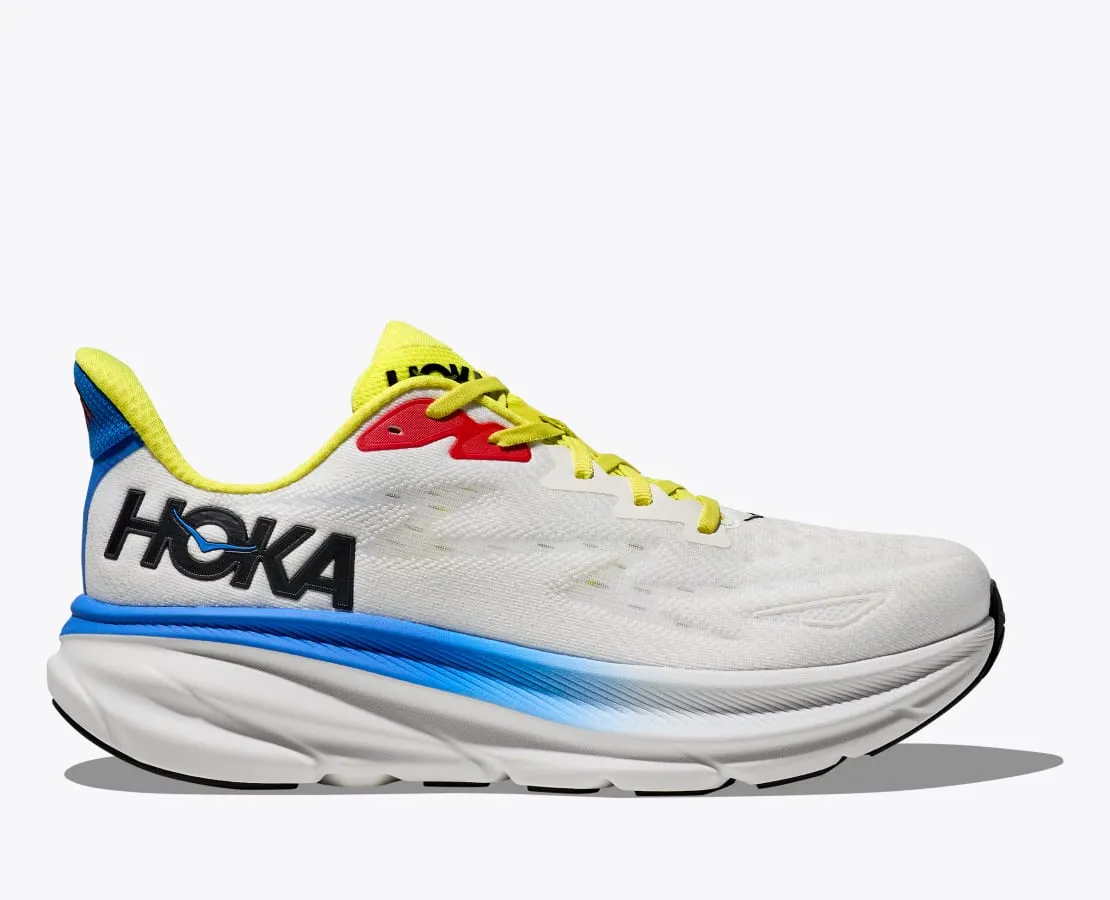 Hoka Men’s Clifton 9 Blanc De Blanc Virtual Blue