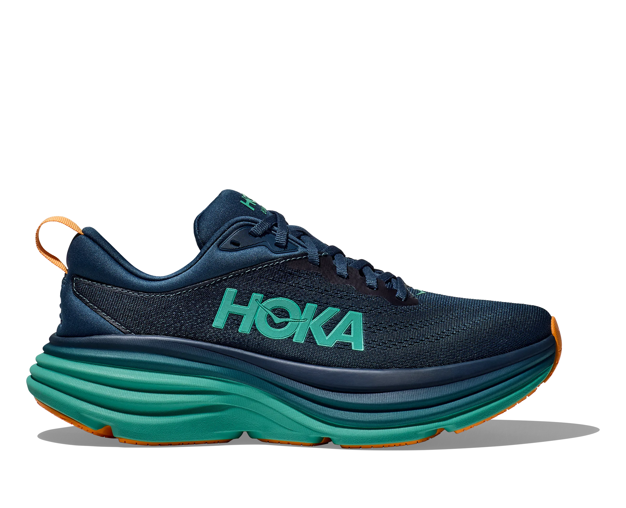 Hoka Men's Bondi 8 Midnight / Shoreline | Buy Hoka Men's Bondi 8 Midnight / Shoreline here | Outnorth