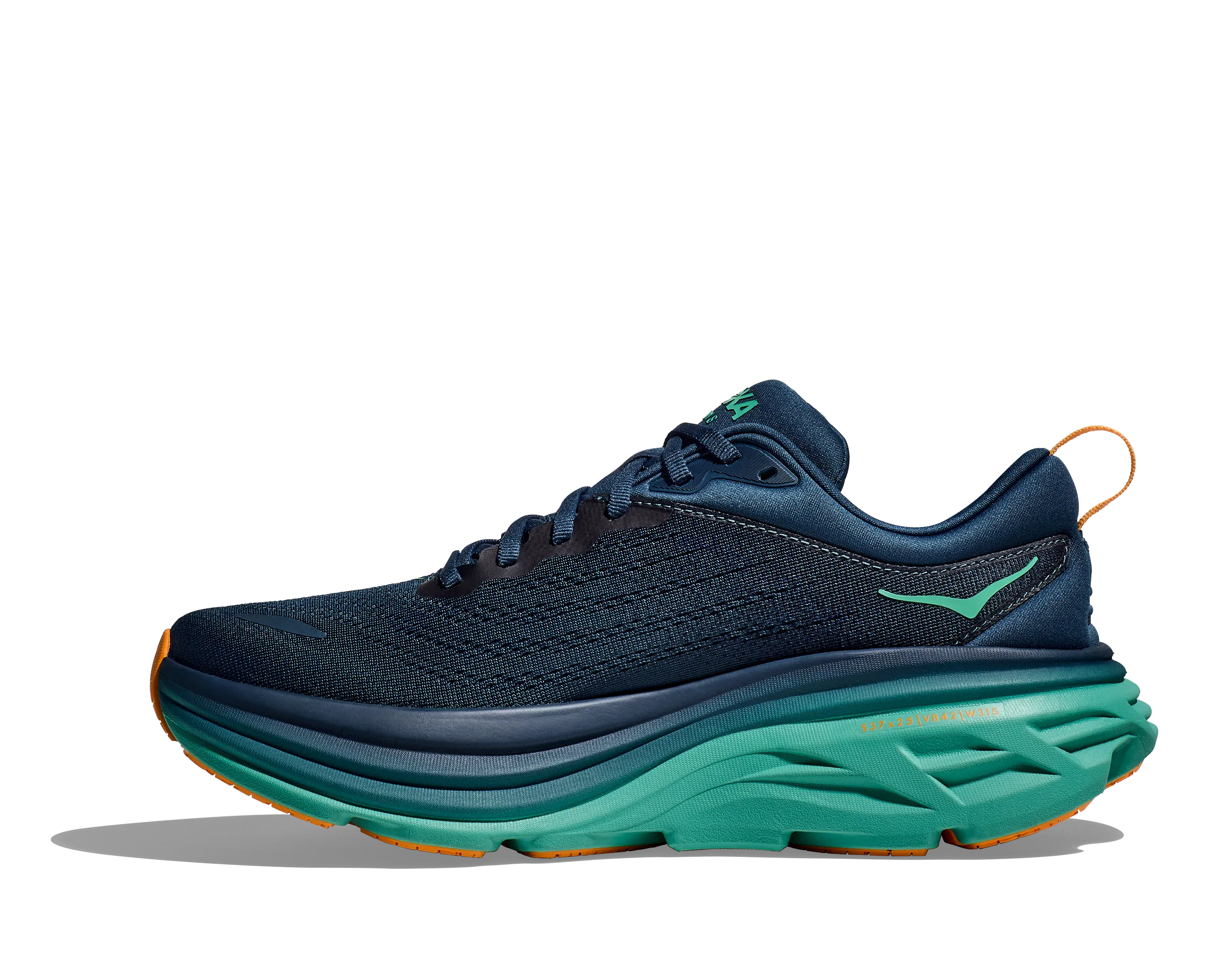 Hoka Men's Bondi 8 Midnight / Shoreline | Buy Hoka Men's Bondi 8 Midnight / Shoreline here | Outnorth