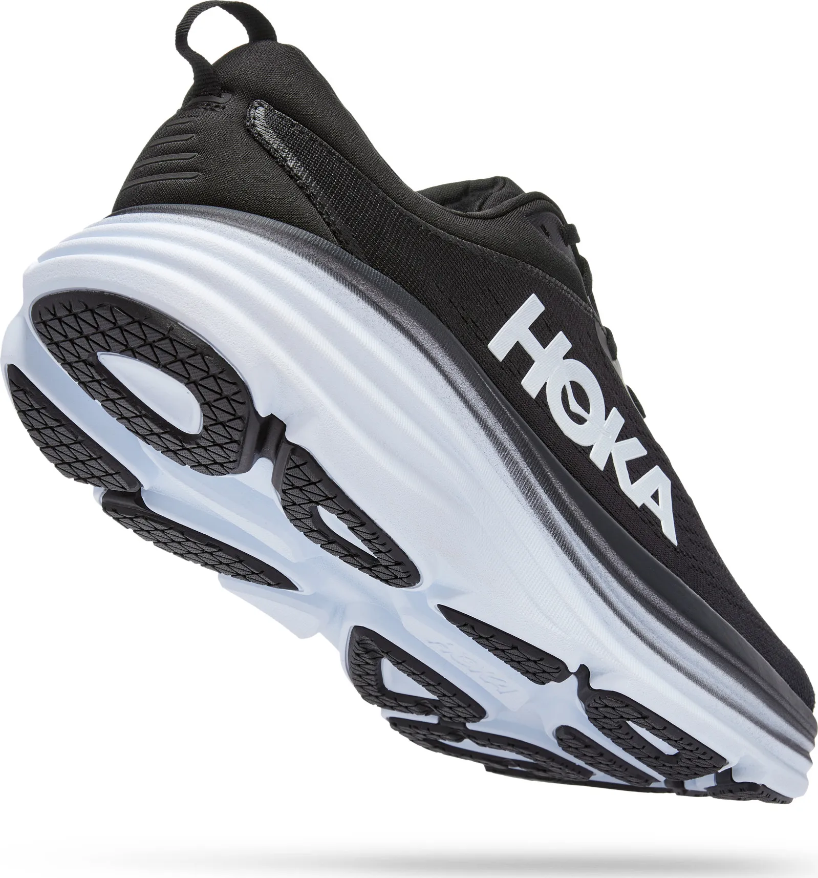 Hoka Men's Bondi 8 Wide Black/White | Buy Hoka Men's Bondi 8 Wide Black/White here | Outnorth