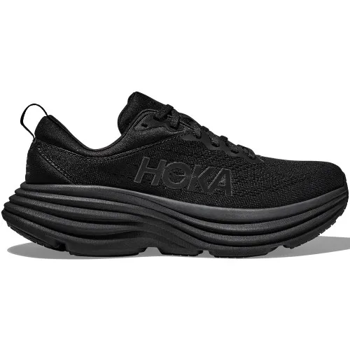 HOKA ONE ONE Men's Bondi 8 - Black / Black (Medium Width)