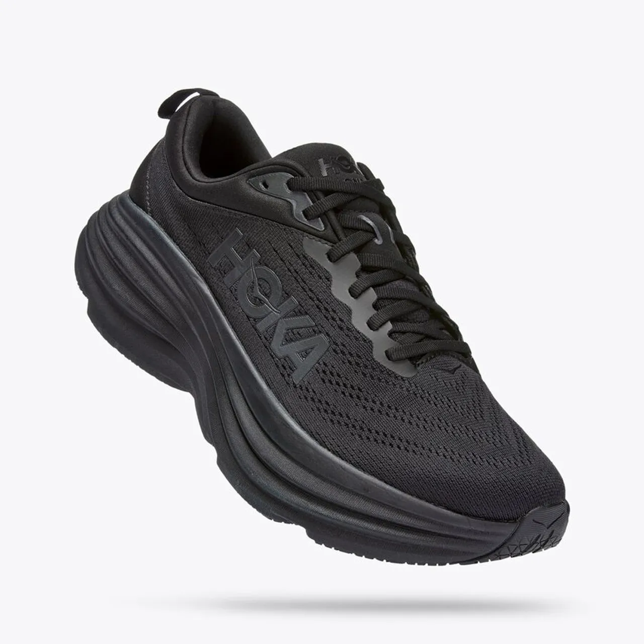 HOKA ONE ONE Men's Bondi 8 - Black / Black (Medium Width)