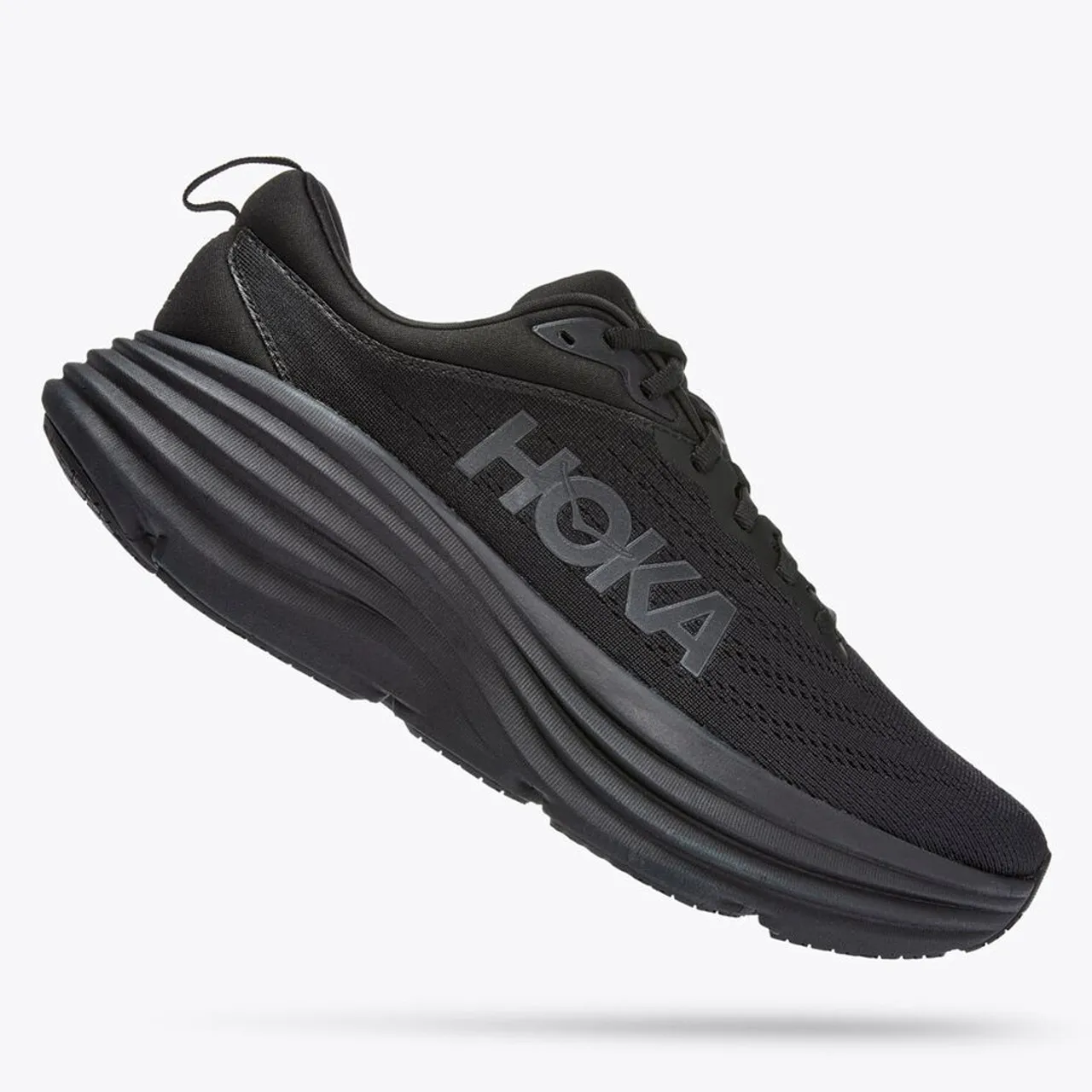 HOKA ONE ONE Men's Bondi 8 - Black / Black (Medium Width)