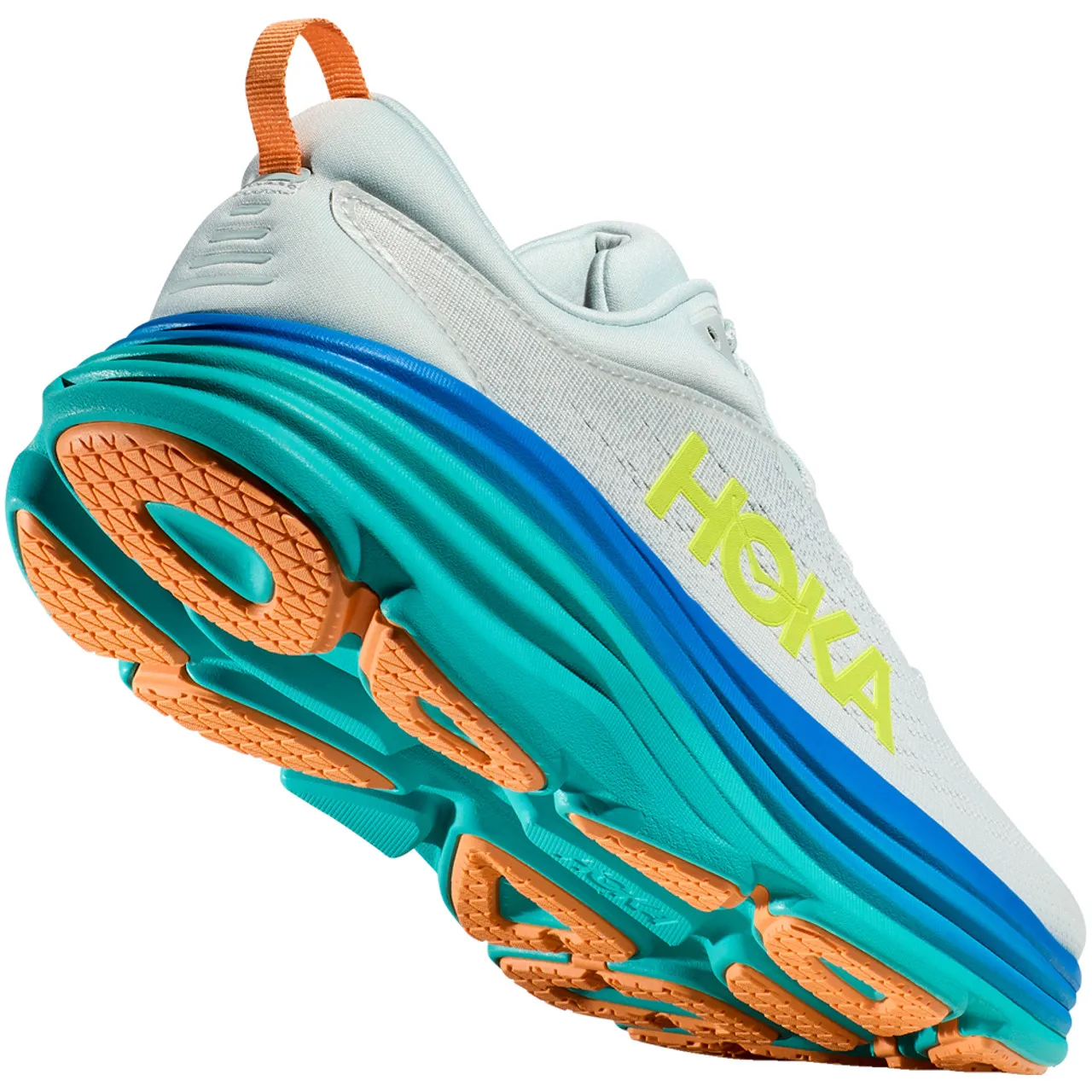 HOKA ONE ONE Men's Bondi 8 - Ice Flow / Bit of Blue (Medium Width)