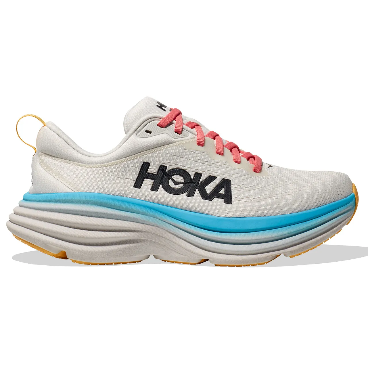 HOKA ONE ONE Women's Bondi 8 - Blanc De Blanc / Swim Day (Wide Width)