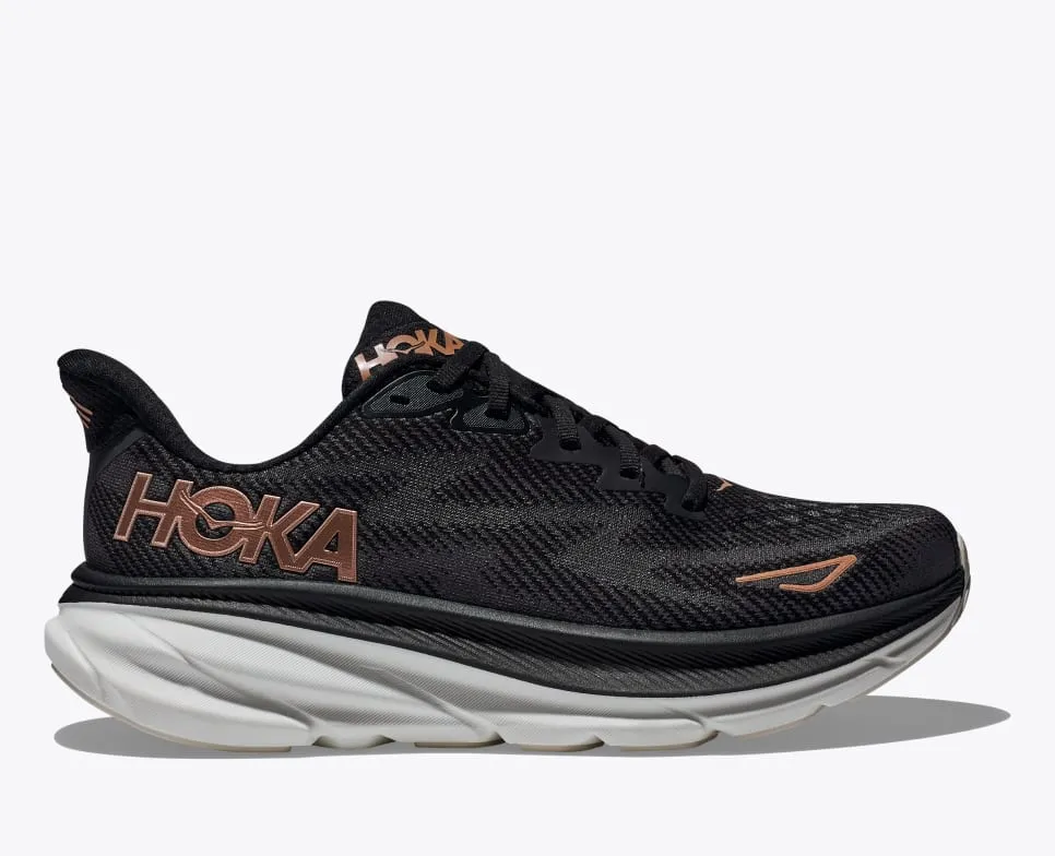 Hoka Women’s Clifton 9 Black Rose Gold