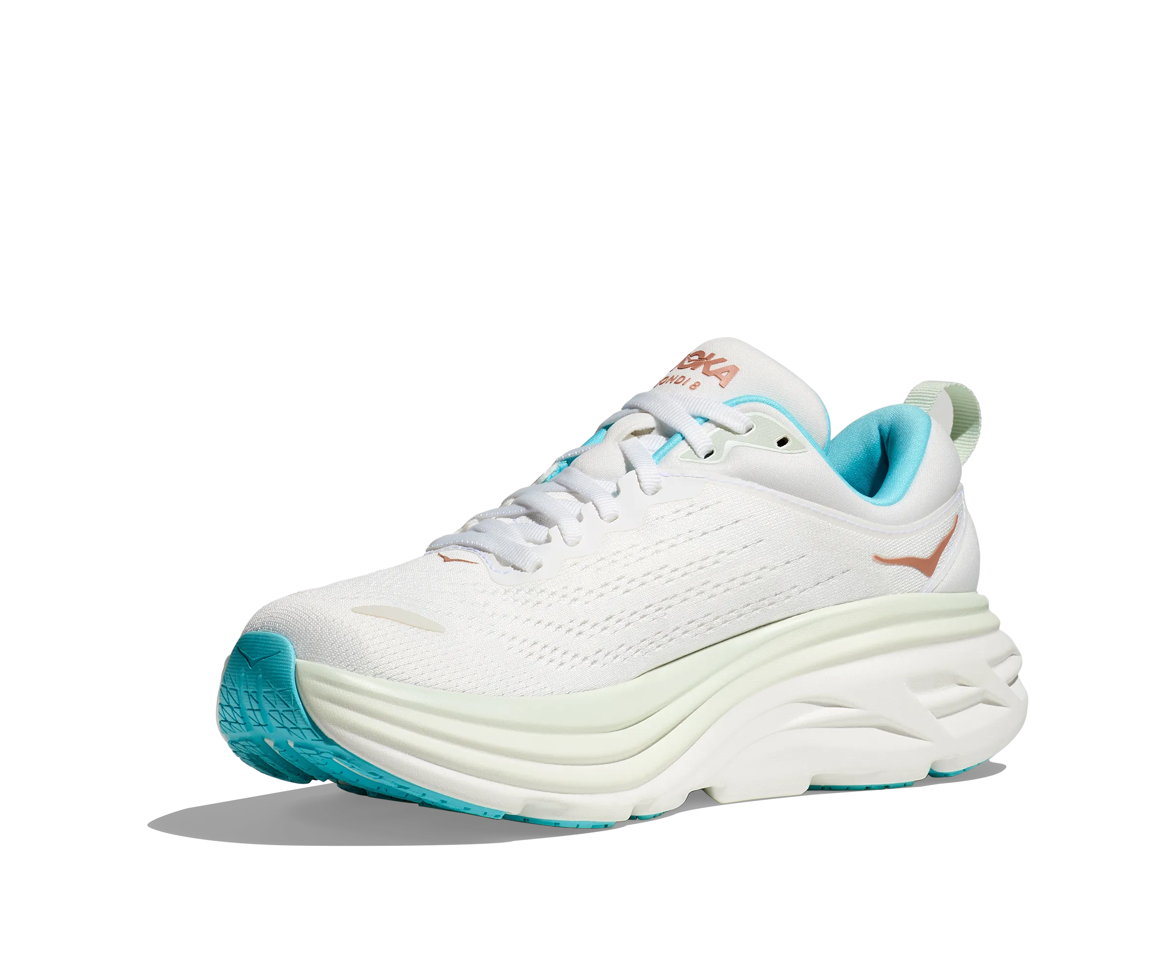 Hoka Women's Bondi 8 Frost / Rose Gold | Buy Hoka Women's Bondi 8 Frost / Rose Gold here | Outnorth