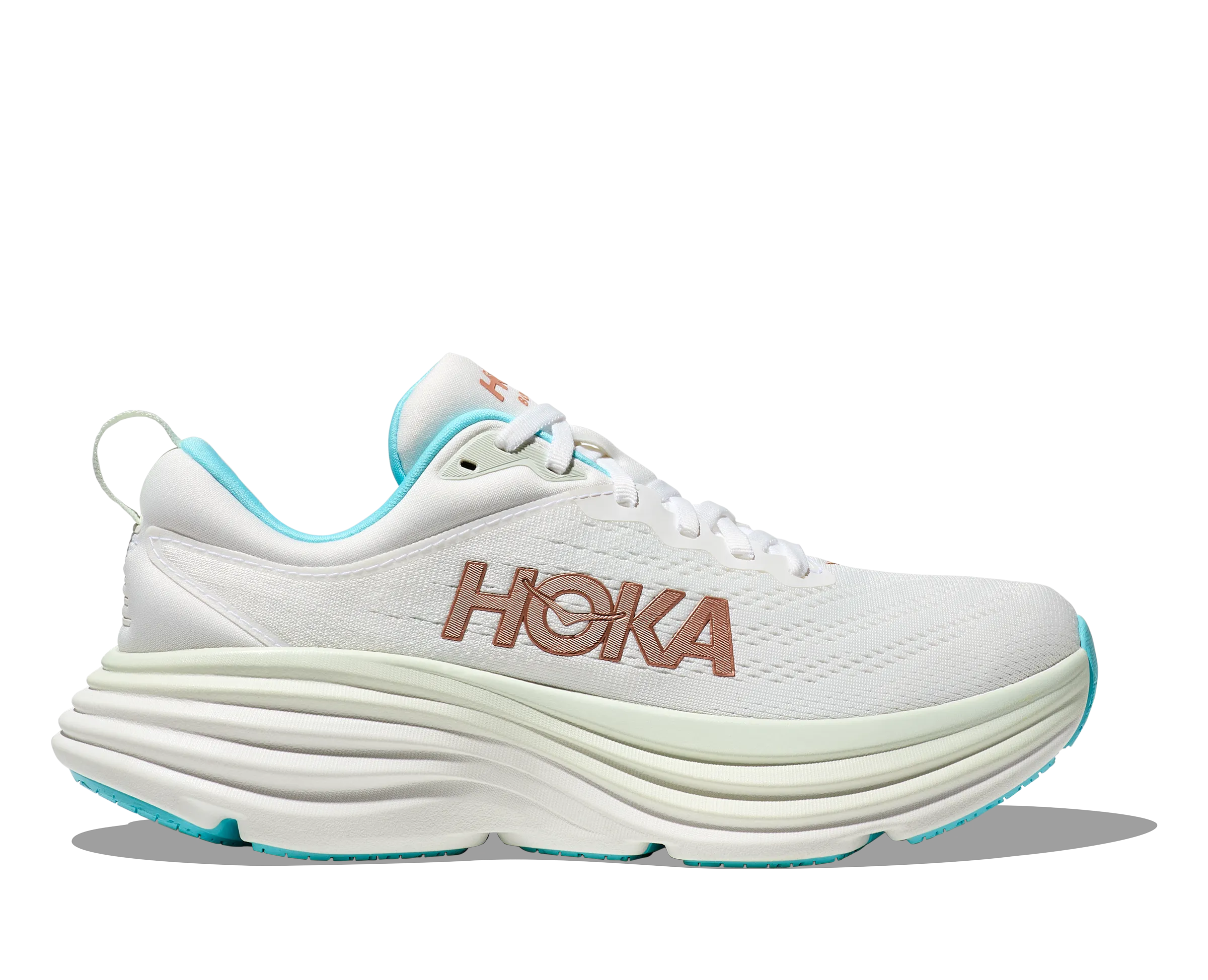 Hoka Women's Bondi 8 Frost / Rose Gold | Buy Hoka Women's Bondi 8 Frost / Rose Gold here | Outnorth