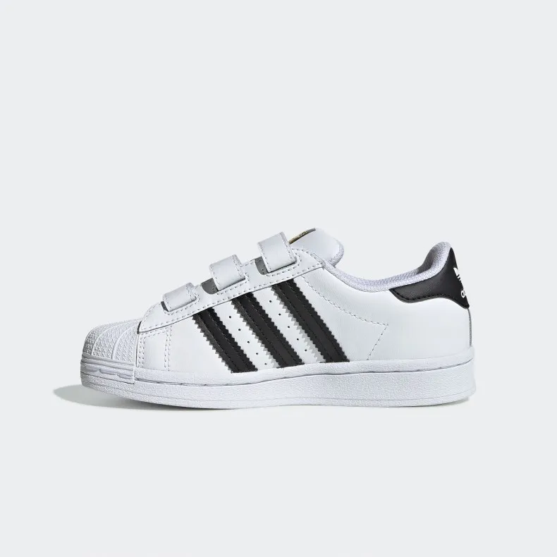 Kids' adidas Originals Superstar CF (Cloud White/Core Black/Cloud White)