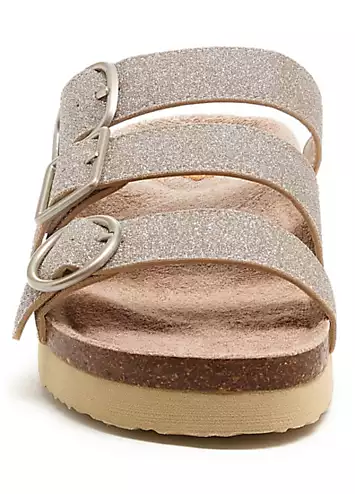 Ladies Gold Astor Glenn Glitter Sandals by Rocket Dog | Look Again