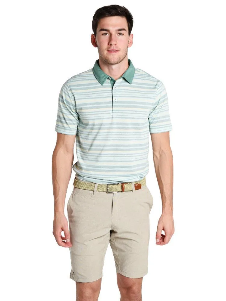     LINKSOUL  Cotton Mutli Stripe Jersey Polo    