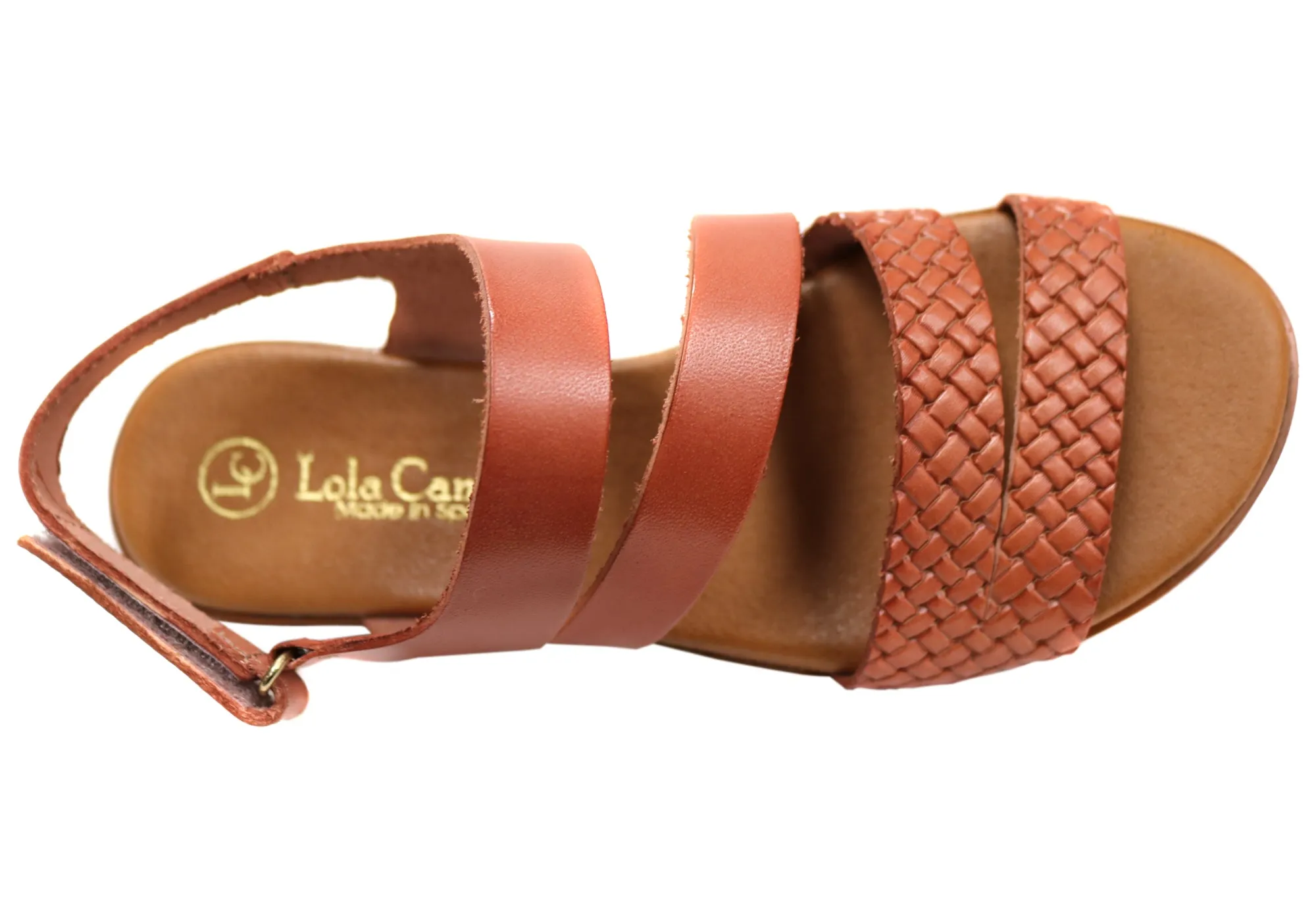 Lola Canales Winkle Womens Comfortable Leather Sandals Made In Spain