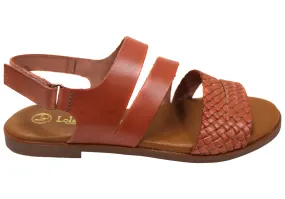 Lola Canales Winkle Womens Comfortable Leather Sandals Made In Spain