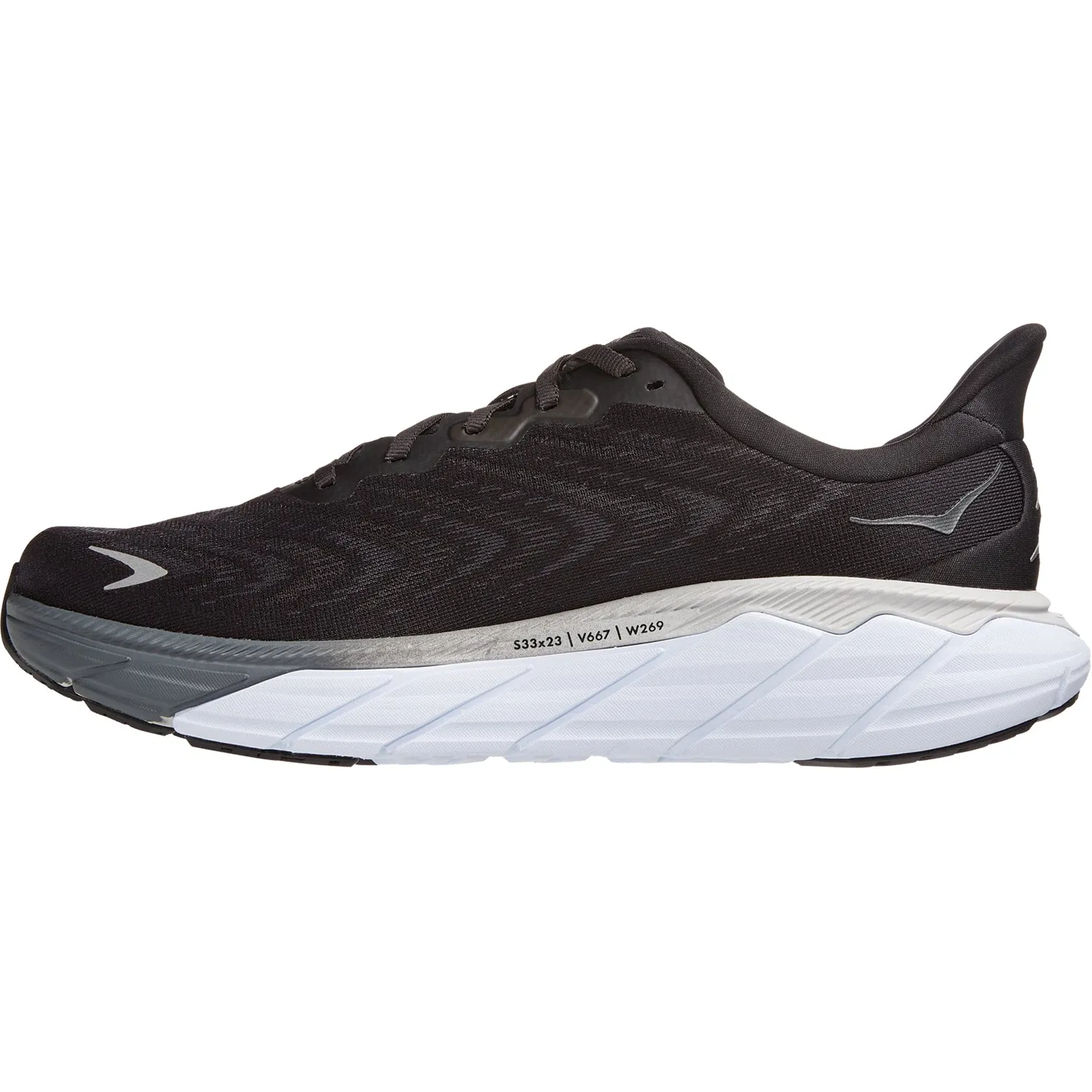 Men's Hoka Arahi 6 Black/White Mesh