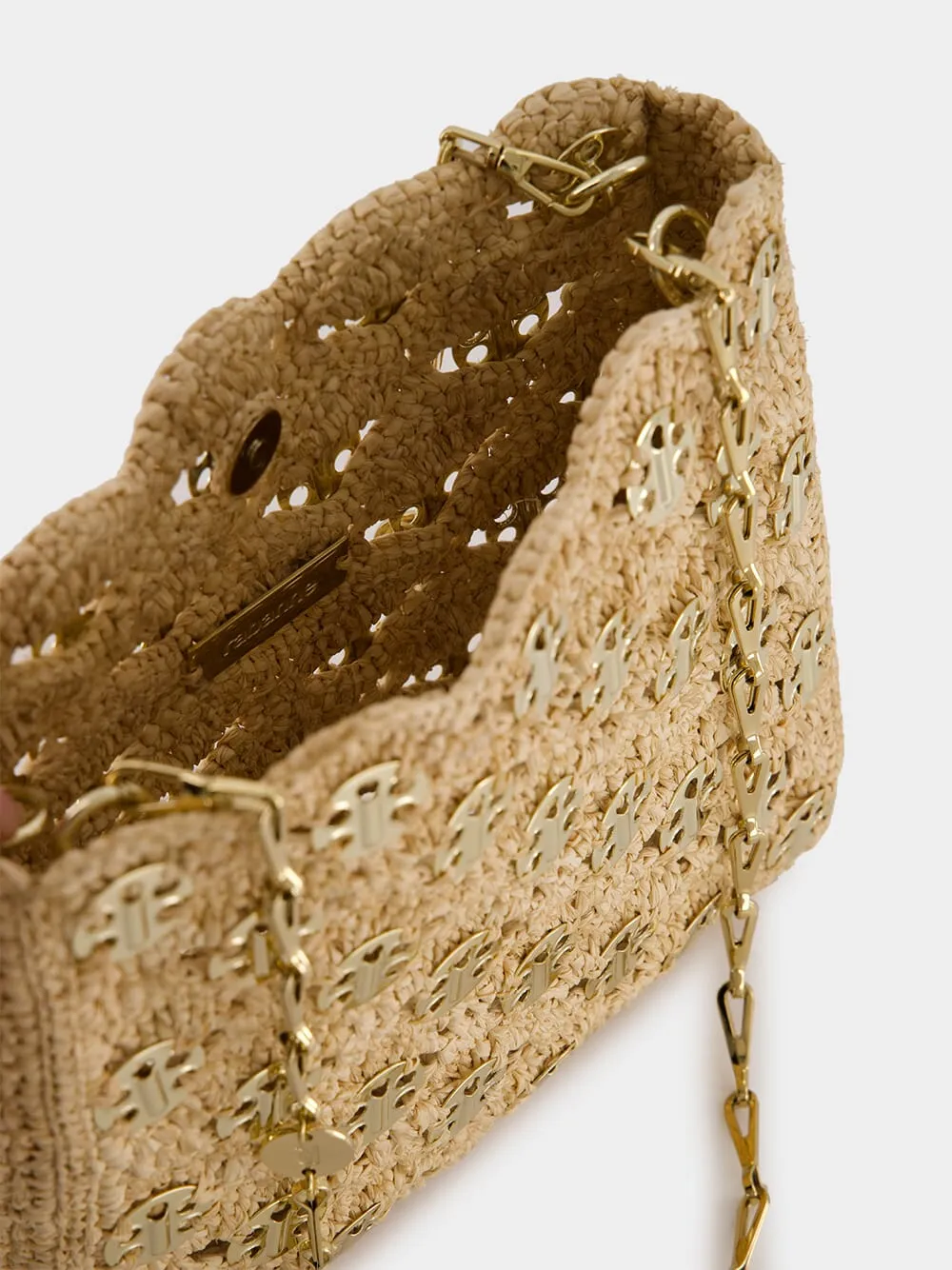 Natural Raffia 1969 Wave Bag