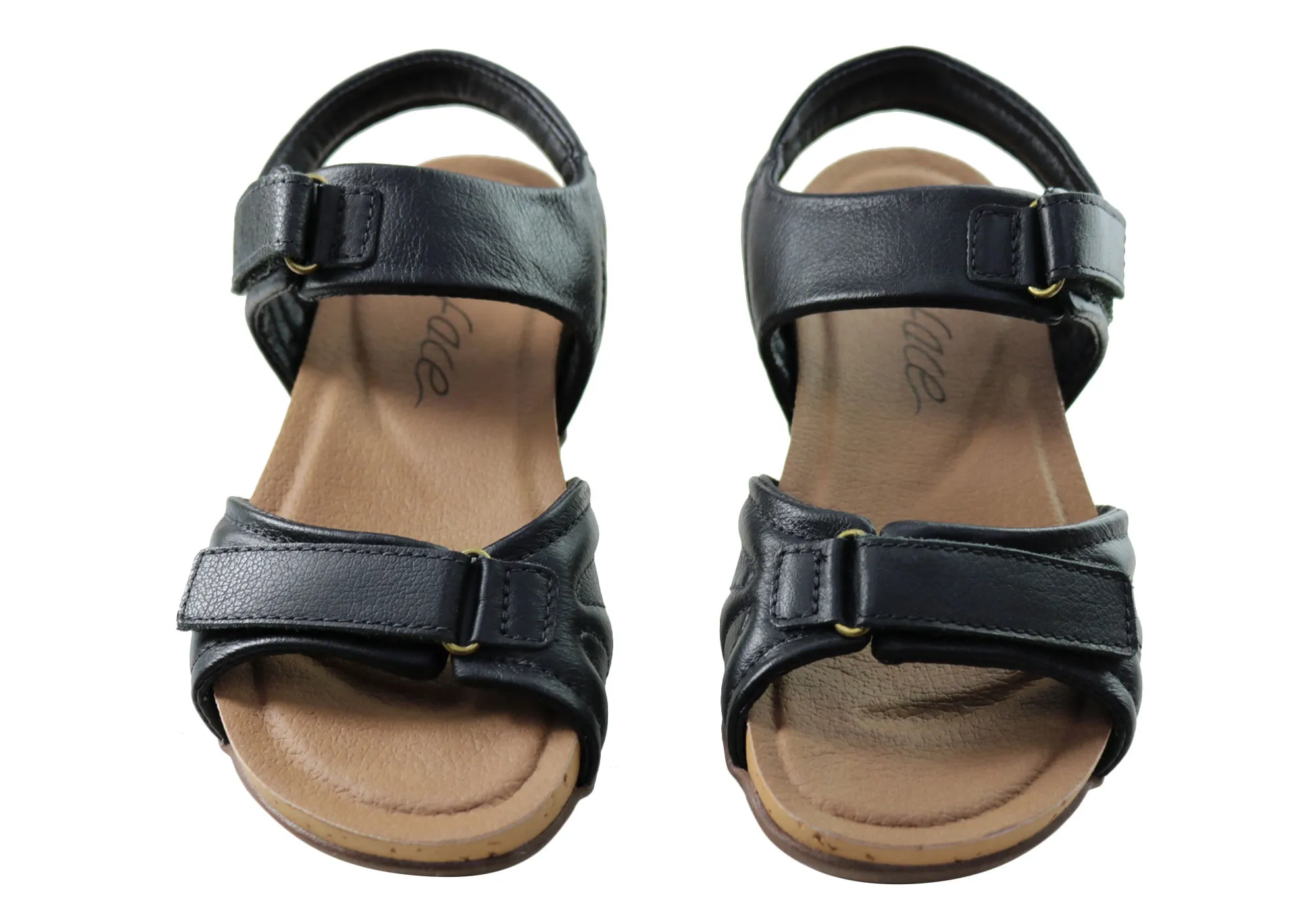 New Face Anchor Womens Comfortable Leather Sandals Made In Brazil