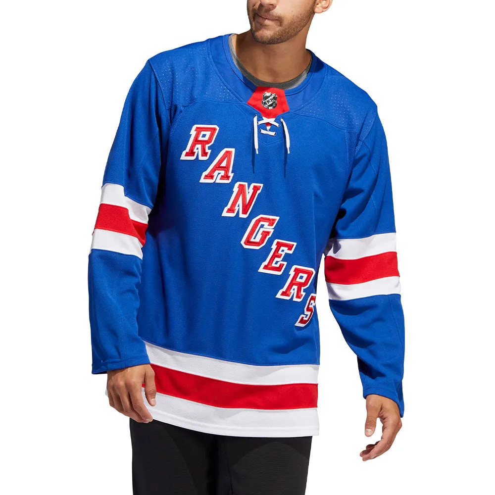 NEW YORK RANGERS ADIDAS ADIZERO PRIMEGREEN AUTHENTIC BLUE HOME JERSEY