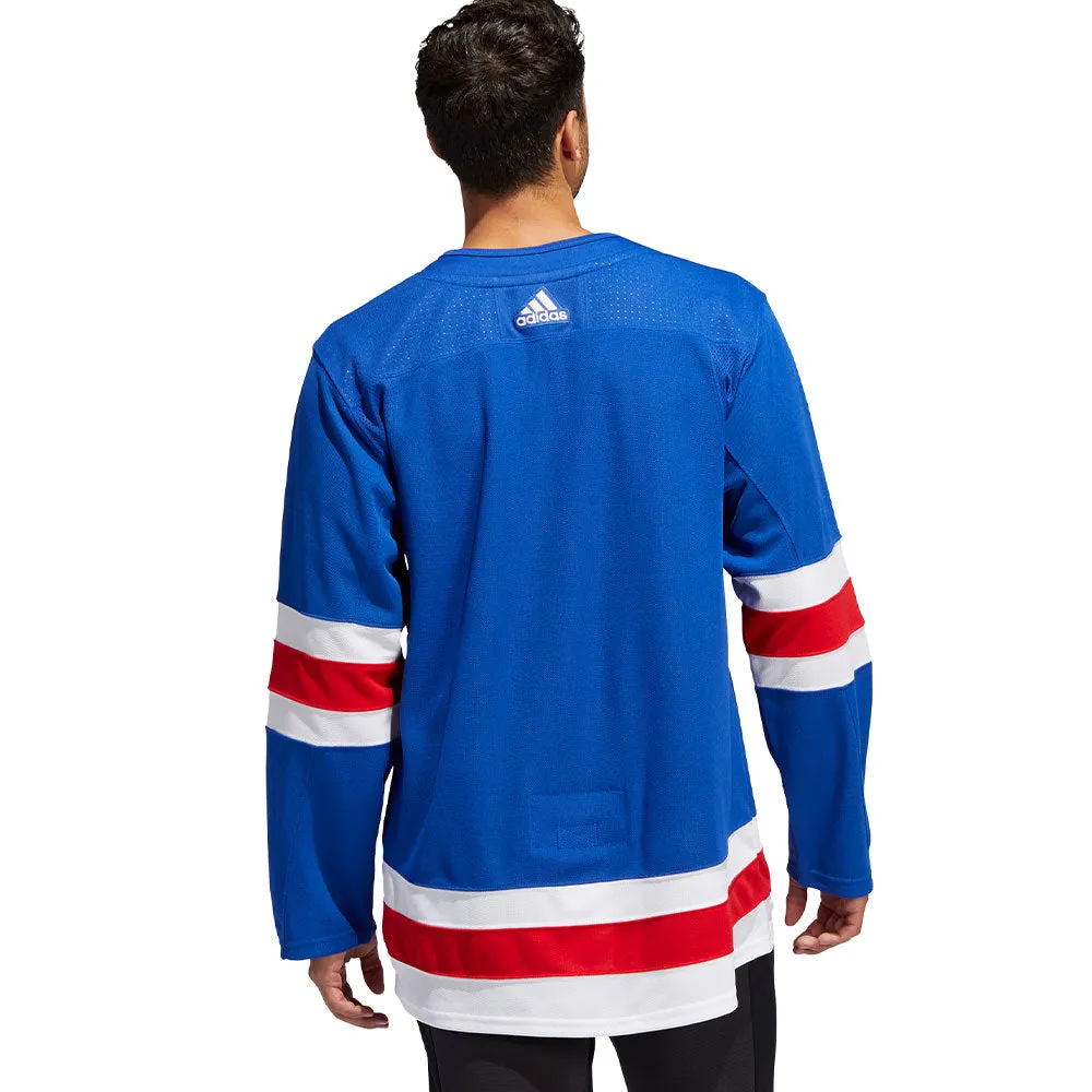 NEW YORK RANGERS ADIDAS ADIZERO PRIMEGREEN AUTHENTIC BLUE HOME JERSEY