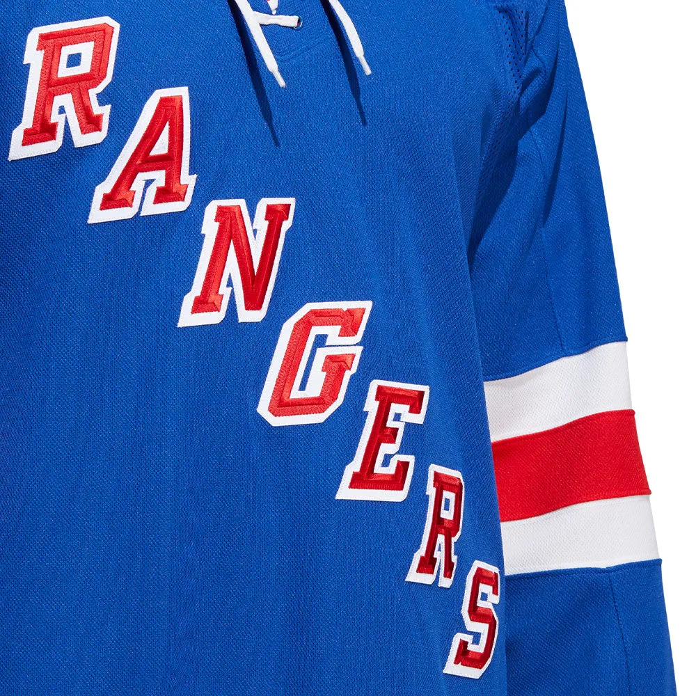 NEW YORK RANGERS ADIDAS ADIZERO PRIMEGREEN AUTHENTIC BLUE HOME JERSEY