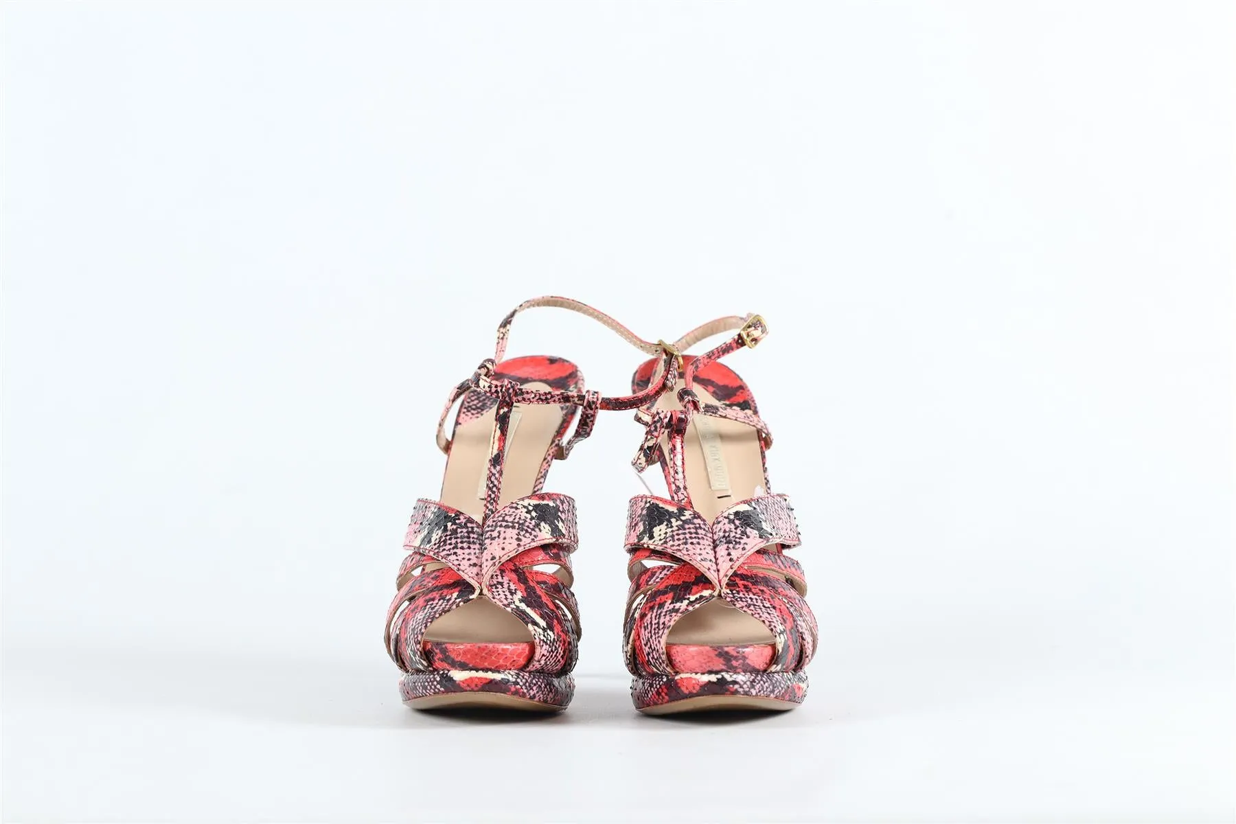 NICHOLAS KIRKWOOD LEATHER PLATFORM SANDALS EU 37.5 UK 4.5 US 7.5