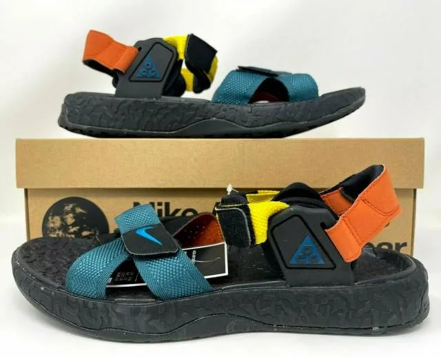 Nike acg air deschutz + dark teal cross training sandal men's size 10 dc9093-300