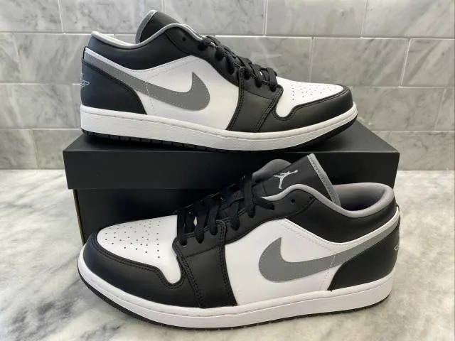 Nike air jordan 1 low 4-14 black particle grey white 553558-040