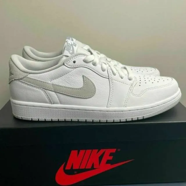 Nike air jordan 1 low og 4-14 white neutral grey cz0790-100