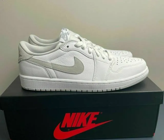 Nike air jordan 1 low og 4-14 white neutral grey cz0790-100