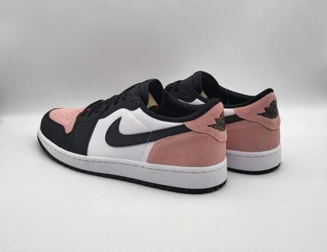 Nike air jordan 1 low og bleached coral 4-14 black white cz0790-061