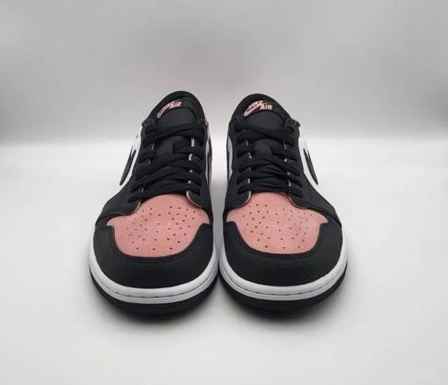 Nike air jordan 1 low og bleached coral 4-14 black white cz0790-061