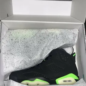 Nike air jordan 6 vi retro electric green size 11 black ct8529-003