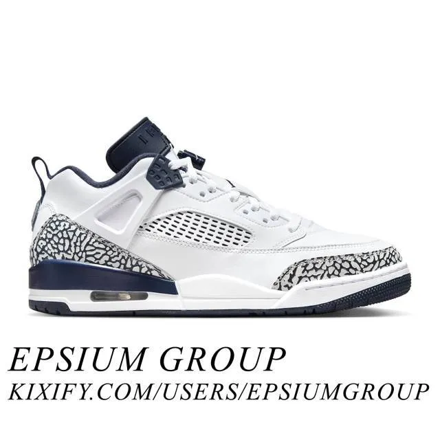 Nike air jordan spizike low (obsidian/ white/ obsidian/ pure platinum) men us 8-13 fq1759-104