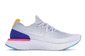 Nike Epic React Flyknit og White Racer Blue