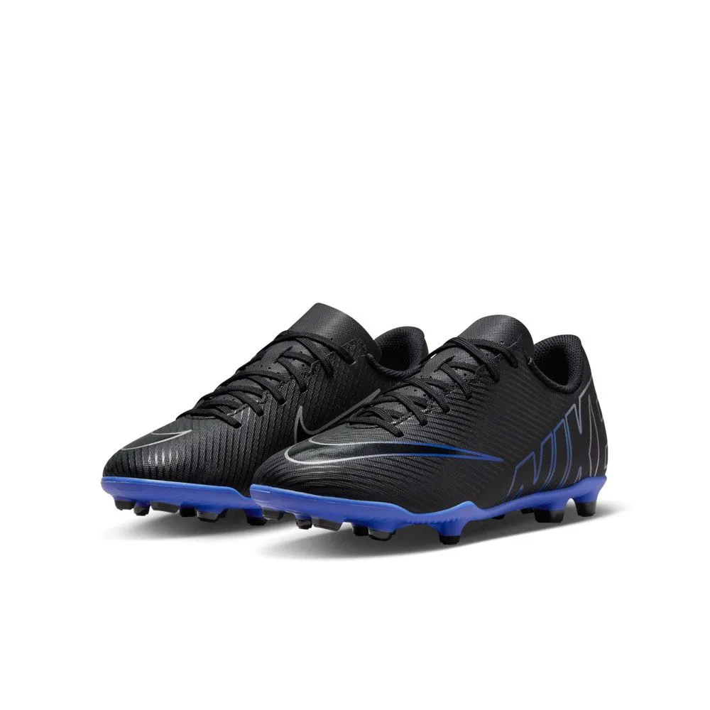 Nike Junior Mercurial Vapor 15 Club FG Soccer Cleats | Black Pack