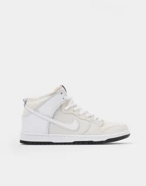 Nike SB 'Anti Hero' Dunk High QS Skate Shoes - White/White-Black