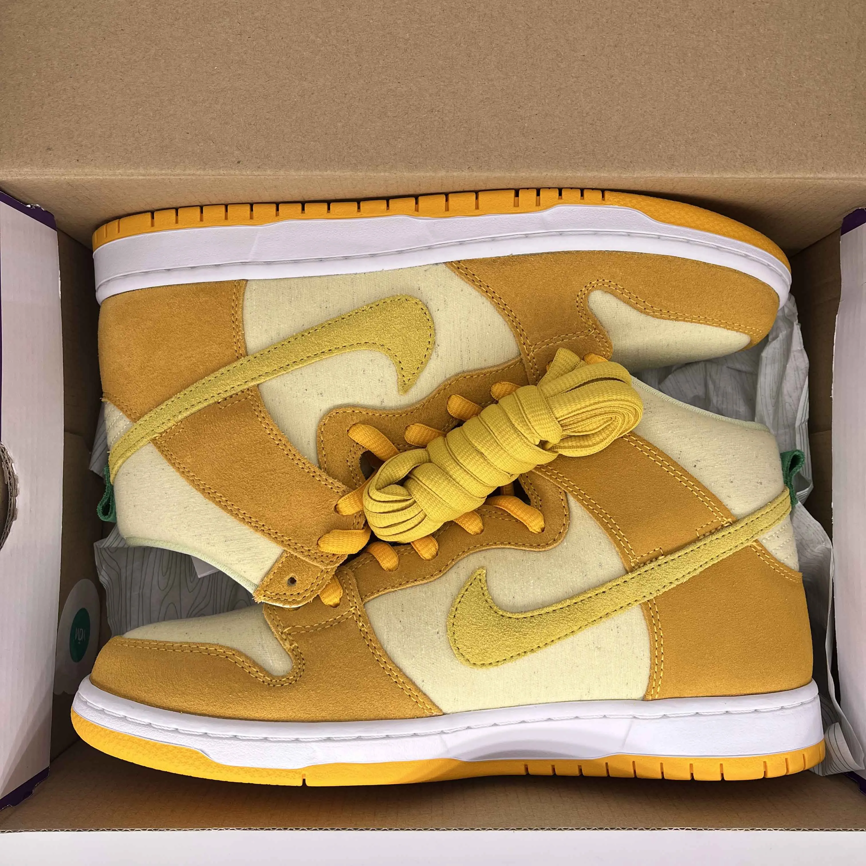 Nike SB Dunk High Pineapple 2022 New Size 11.5