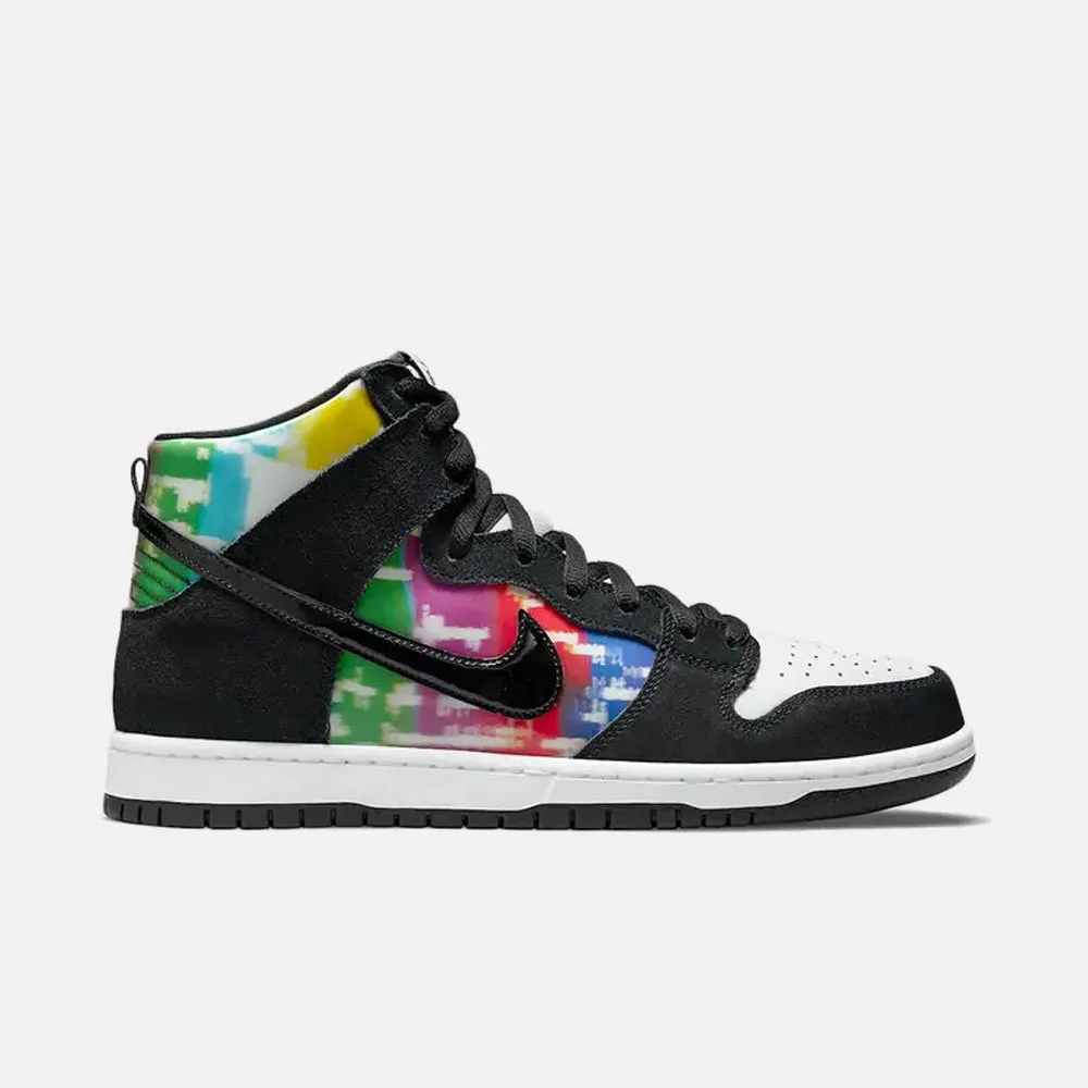 Nike SB - Dunk High Pro TV Signal Shoes - White / Black - Infrared (TV)