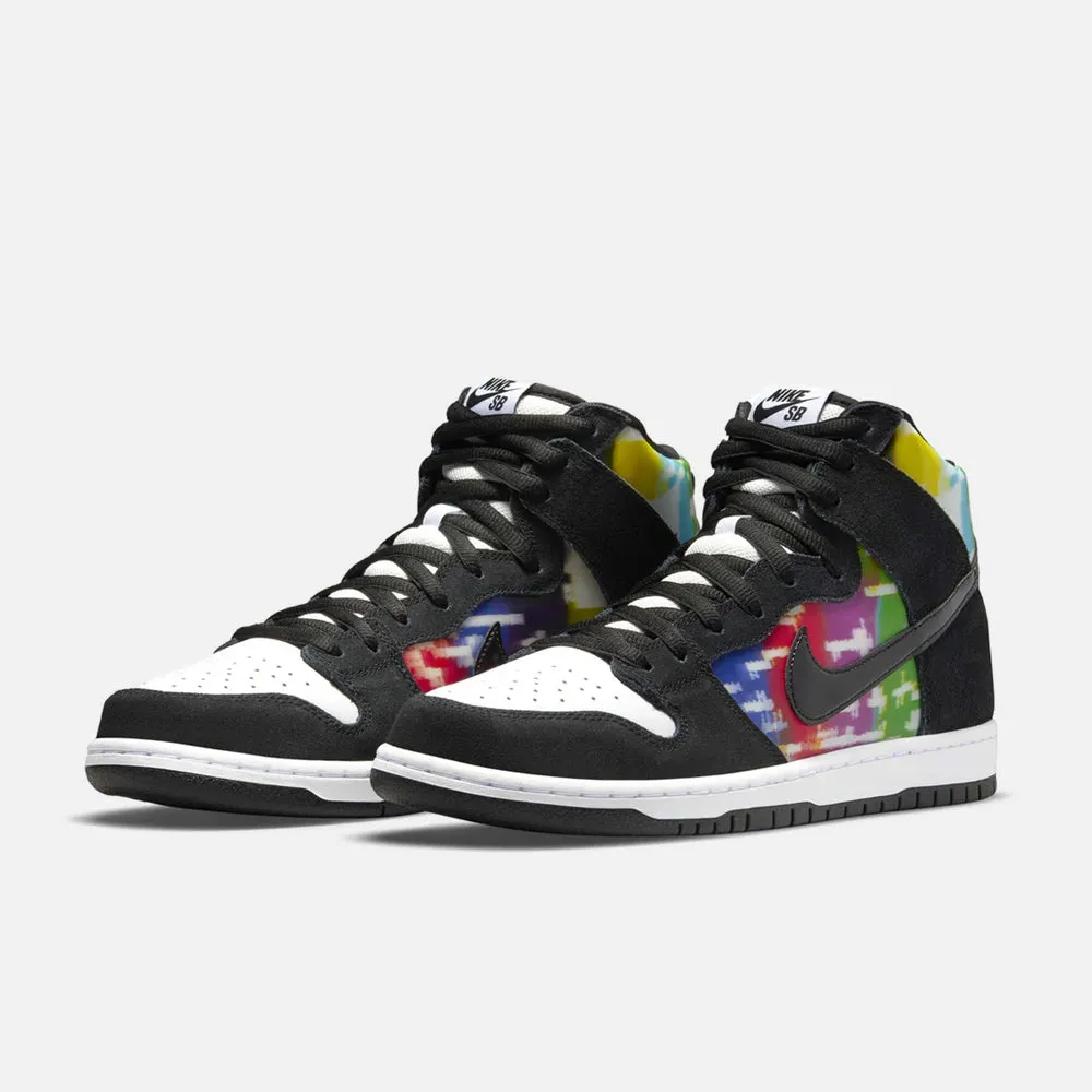 Nike SB - Dunk High Pro TV Signal Shoes - White / Black - Infrared (TV)