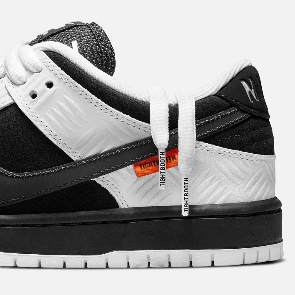 Nike SB - Dunk Low Pro Shoes - White / Black - Safety Orange (TIGHTBOOTH)