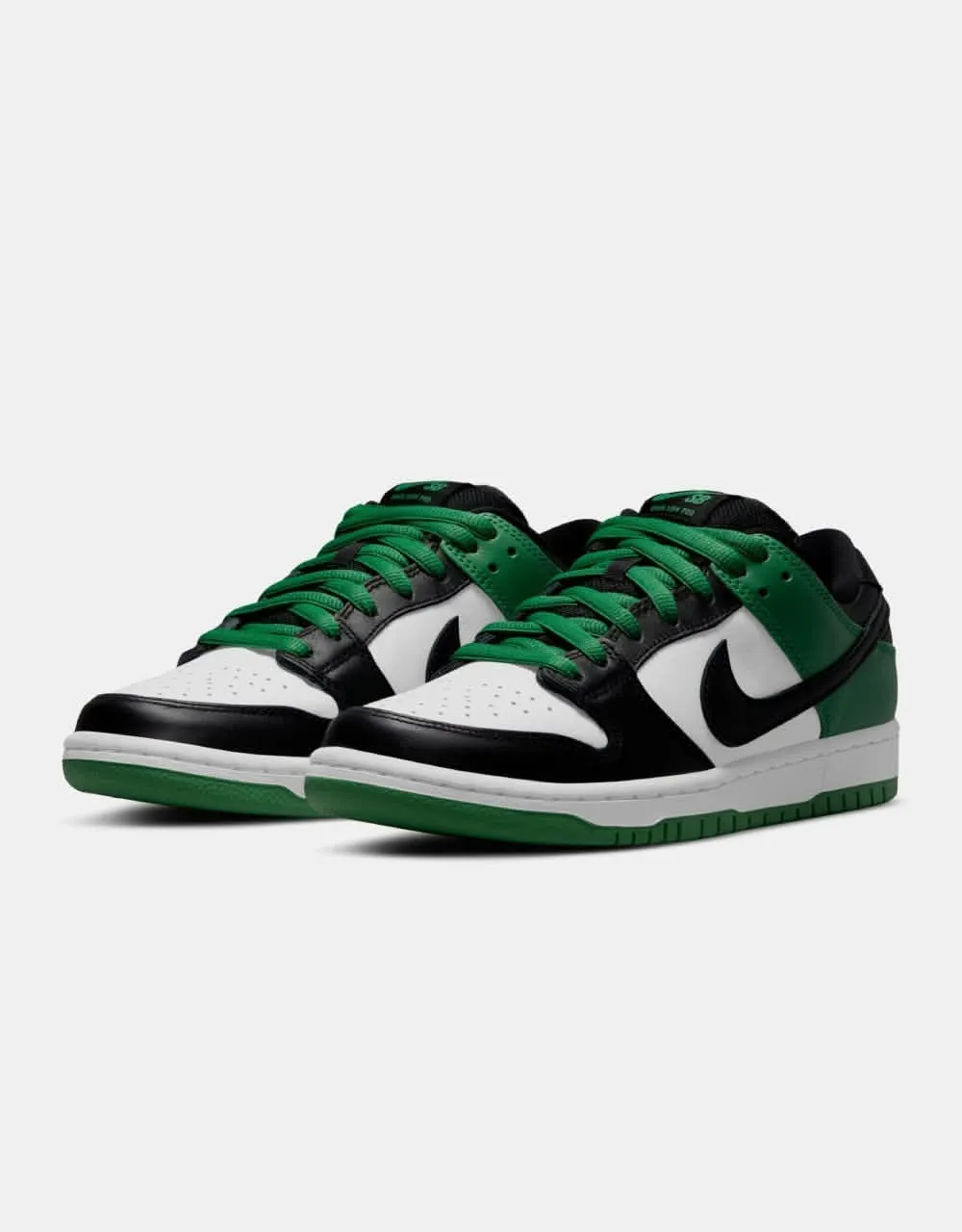 Nike SB Dunk Low Pro Skate Shoes - Classic Green/Black-White-Classic Green