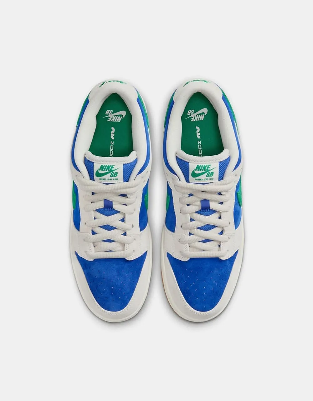 Nike SB Dunk Low Pro Skate Shoes - Phantom/Malachite-Hyper Royal