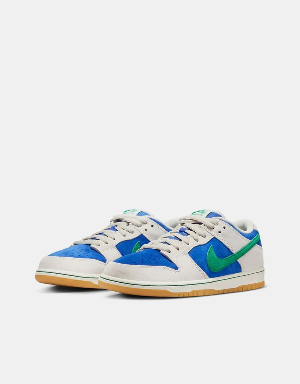 Nike SB Dunk Low Pro Skate Shoes - Phantom/Malachite-Hyper Royal