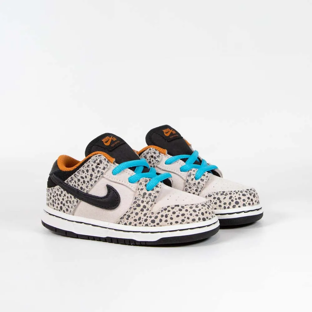 Nike SB - (TD - Toddler) Dunk Low Pro 'Olympic Safari' Shoes - Phantom / Black - Black - Monarch