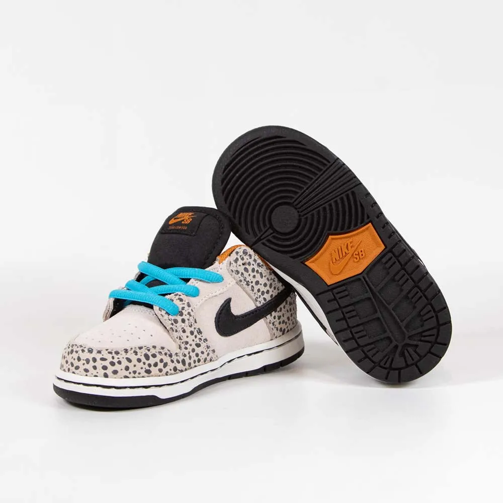 Nike SB - (TD - Toddler) Dunk Low Pro 'Olympic Safari' Shoes - Phantom / Black - Black - Monarch